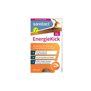 Viên tăng tập trung Sanotact EnergieKick - Giúp tỉnh táo với 150mg Taurine, 100mg Caffeine và Vitamin B2